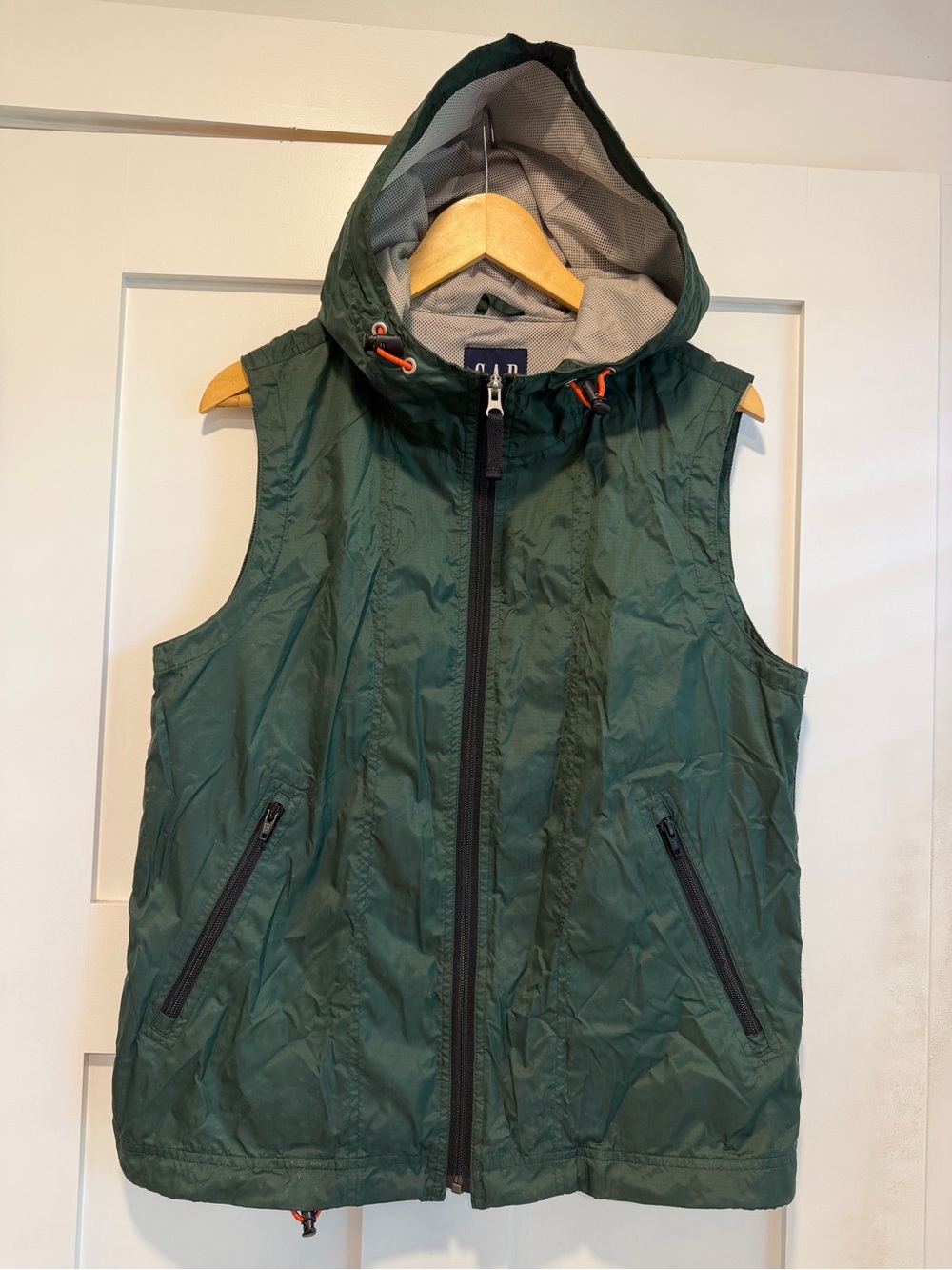 Old Navy Lightweight Hooded Vest - Dark Green